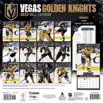 Vegas Golden Knights calendar 2022 wall calendar