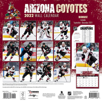 Arizona Coyotes calendar 2022 wall calendar