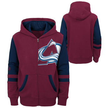 Colorado Avalanche hanorac cu glugă pentru copii faceoff colorblocked fleece full-zip
