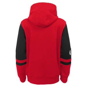 Chicago Blackhawks hanorac cu glugă pentru copii faceoff colorblocked fleece full-zip