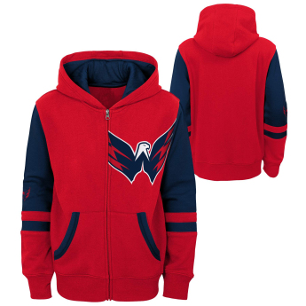 Washington Capitals hanorac cu glugă pentru copii faceoff colorblocked fleece full-zip