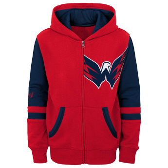 Washington Capitals hanorac cu glugă pentru copii faceoff colorblocked fleece full-zip