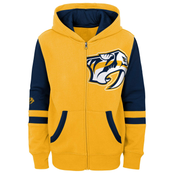 Nashville Predators hanorac cu glugă pentru copii faceoff colorblocked fleece full-zip