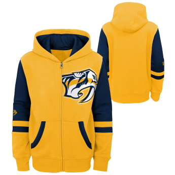 Nashville Predators hanorac cu glugă pentru copii faceoff colorblocked fleece full-zip