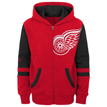 Detroit Red Wings hanorac cu glugă pentru copii faceoff colorblocked fleece full-zip