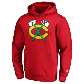 Chicago Blackhawks hanorac de bărbați cu glugă mid essentials crest graphic hoodie red