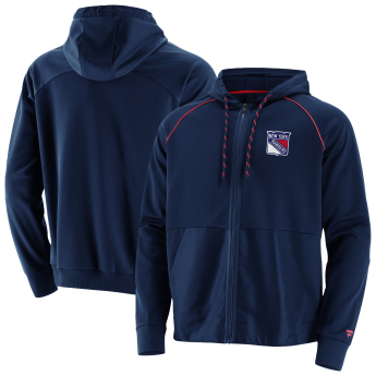 New York Rangers hanorac de bărbați cu glugă prime aw21 full zip hoodie