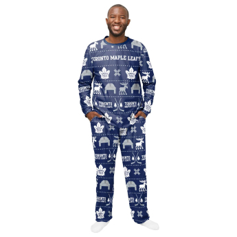 Toronto Maple Leafs pijamale de bărbați ugly holiday pajamas nhl