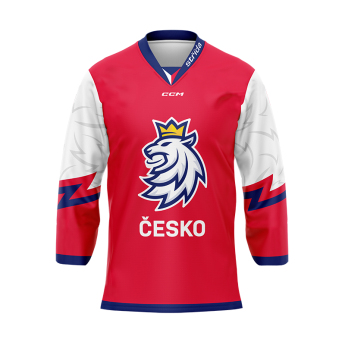 Echipa națională de hochei tricou de hochei Czech Republic lev red
