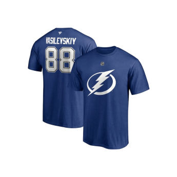 Tampa Bay Lightning tricou de bărbați Andrei Vasilevskiy #88 Authentic Stack Name & Number