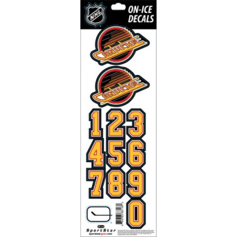 Vancouver Canucks abțibilduri pentru cască decals retro