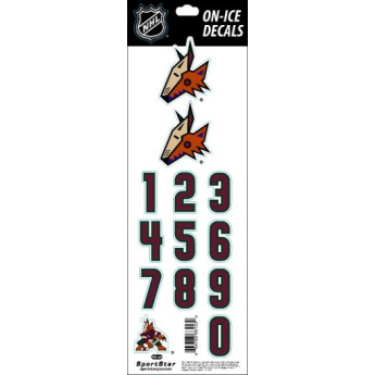 Arizona Coyotes abțibilduri pentru cască decals alternative