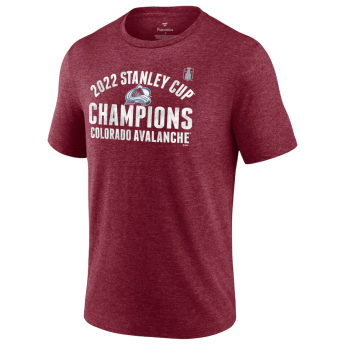 Colorado Avalanche tricou de bărbați 2022 Stanley Cup Champions Slap Shot Tri-Blend
