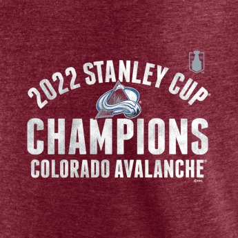 Colorado Avalanche tricou de bărbați 2022 Stanley Cup Champions Slap Shot Tri-Blend