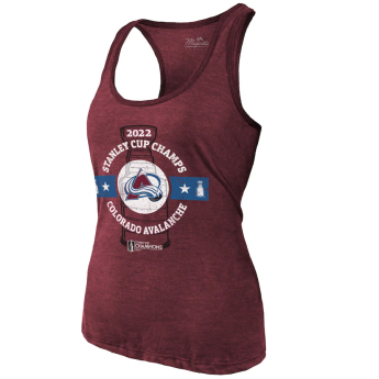 Colorado Avalanche tricou de dama 2022 Stanley Cup Champions Racerback Tank Top purple