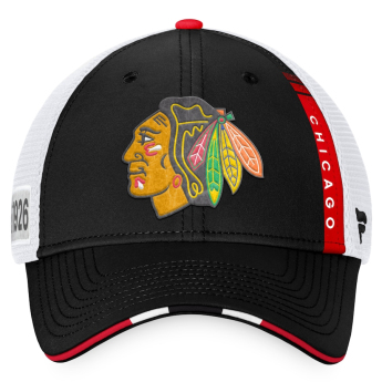 Chicago Blackhawks șapcă de baseball 2022 NHL Draft Authentic Pro On Stage Trucker Adjustable