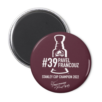 Colorado Avalanche magnet Pavel Francouz #39 Stanley Cup Champion 2022 red