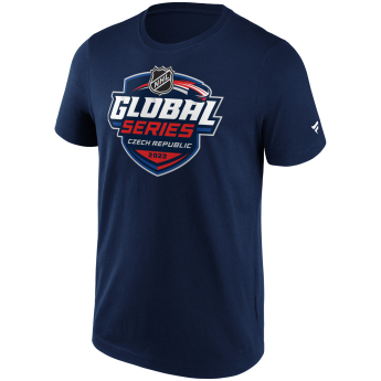 Echipa națională de hochei tricou de bărbați Global Series 2022 Challenge Czech Republic Primary Logo Graphic