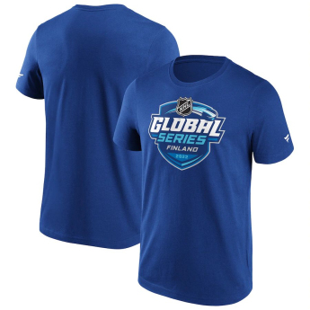 Echipa națională de hochei tricou de bărbați Global Series 2022 Challenge Finland Primary Logo Graphic