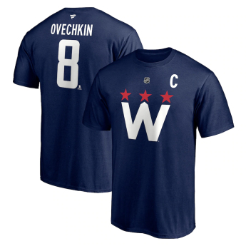 Washington Capitals tricou de bărbați Alexander Ovechkin Name & Number 2020/21 Alternate T-Shirt - Navy