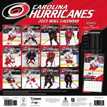Carolina Hurricanes calendar 2023 Wall Calendar
