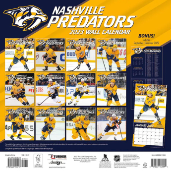 Nashville Predators calendar 2023 Wall