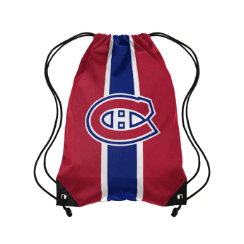 Montreal Canadiens sac de sală FOCO Team Stripe Drawstring Backpack