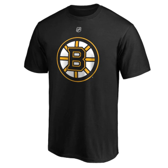 Boston Bruins tricou de bărbați Brad Marchand #63 Stack Logo Name & Number