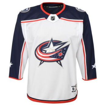 Columbus Blue Jackets tricou de hochei pentru copii Premier White Away