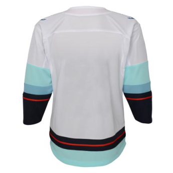 Seattle Kraken tricou de hochei pentru copii Premier White Away