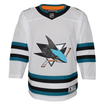 San Jose Sharks tricou de hochei pentru copii Premier White Away