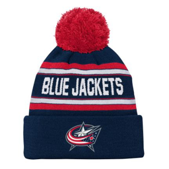 Columbus Blue Jackets căciula de iarnă pentru copii Wordmark Cuffed Pom