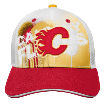 Calgary Flames șapcă de baseball pentru copii Paint Splatter Fashion Meshback