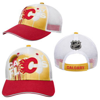 Calgary Flames șapcă de baseball pentru copii Paint Splatter Fashion Meshback