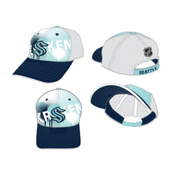 Seattle Kraken șapcă de baseball pentru copii Paint Splatter Fashion Meshback