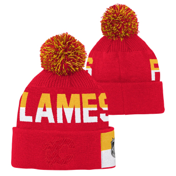 Calgary Flames căciula de iarnă pentru copii Faceoff Jacquard Knit