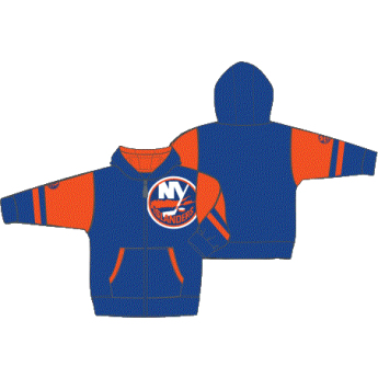 New York Islanders hanorac cu glugă pentru copii Faceoff Colorblocked Fleece Full-Zip