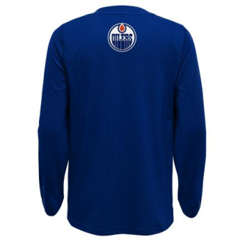 Edmonton Oilers tricou cu măneci lungi pentru copii Rink Reimagined LS Ultra blue