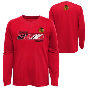 Chicago Blackhawks tricou cu măneci lungi pentru copii Rink Reimagined LS Ultra red