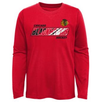 Chicago Blackhawks tricou cu măneci lungi pentru copii Rink Reimagined LS Ultra red