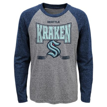 Seattle Kraken tricou cu măneci lungi pentru copii Stick Up LS Triblend Raglan