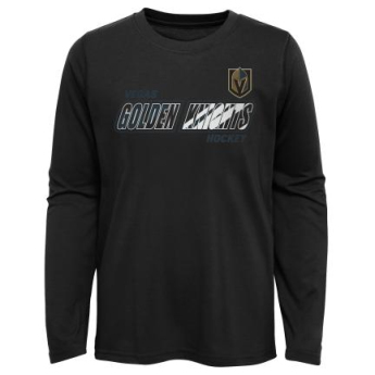 Vegas Golden Knights tricou cu măneci lungi pentru copii Rink Reimagined LS Ultra black