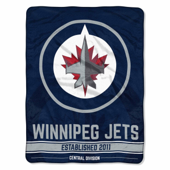 Winnipeg Jets pătură Plush Micro Throw Logo