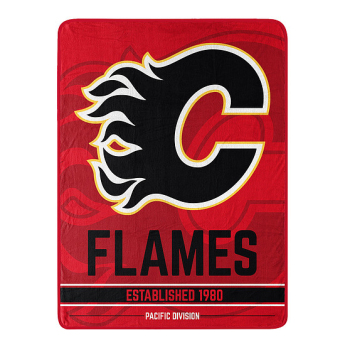 Calgary Flames pătură Plush Micro Throw Logo