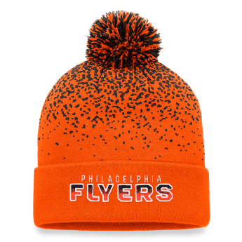 Philadelphia Flyers căciulă de iarnă Iconic Gradiant Beanie Cuff with Pom Dark Orange-Black