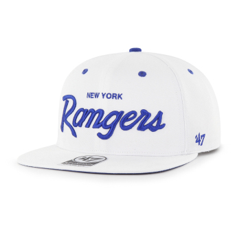 New York Rangers șapcă flat Crosstown Pop 47 CAPTAIN NHL white