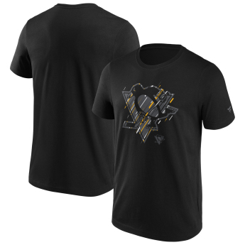 Pittsburgh Penguins tricou de bărbați Etch black
