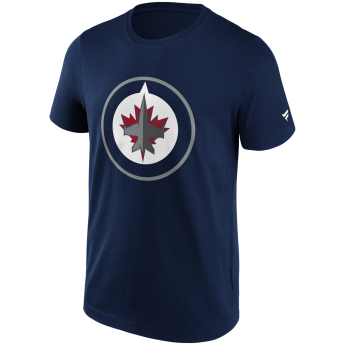 Winnipeg Jets tricou de bărbați Primary Logo Graphic navy
