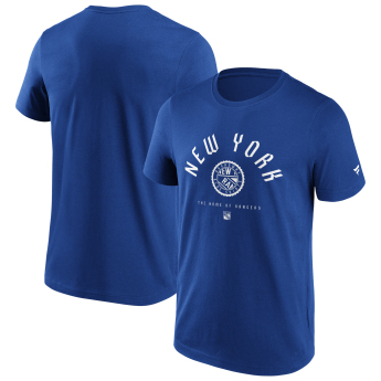 New York Rangers tricou de bărbați College Stamp blue