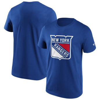New York Rangers tricou de bărbați Primary Logo Graphic blue